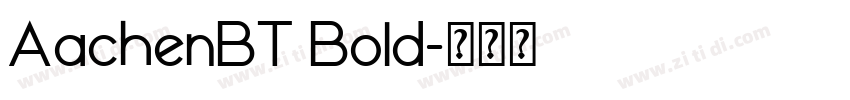 AachenBT Bold字体转换
